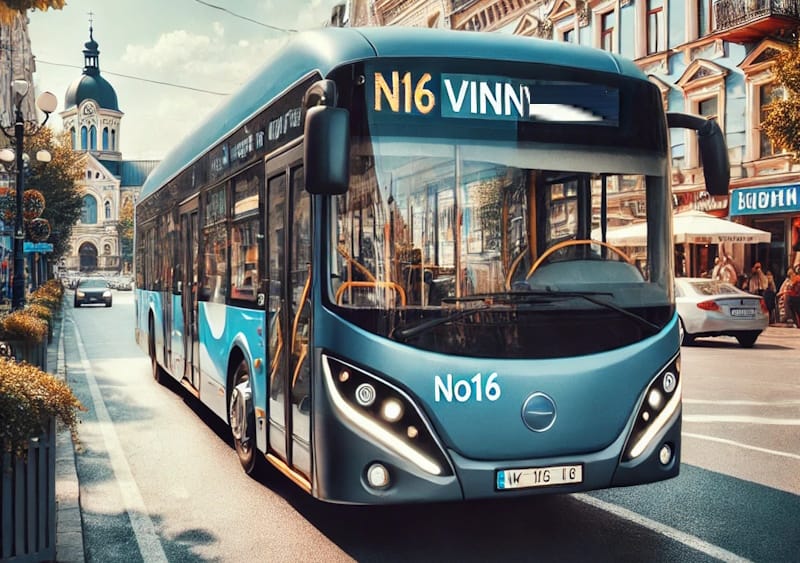 Маршрут автобуса №16 у Вінниці