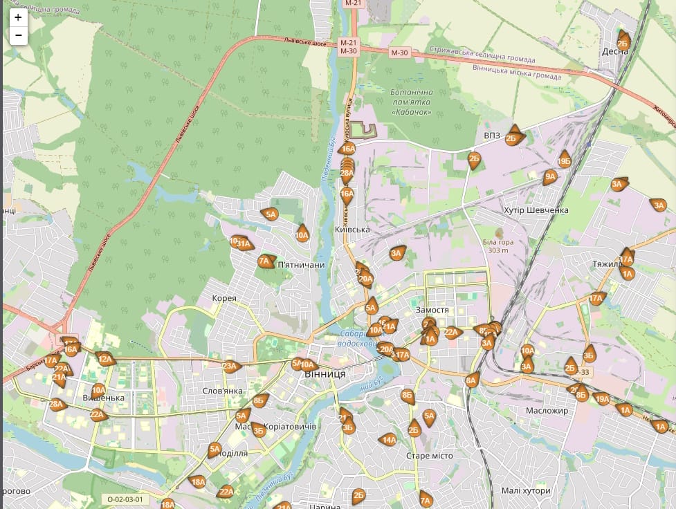 Розклад маршрутних таксі Вінниця