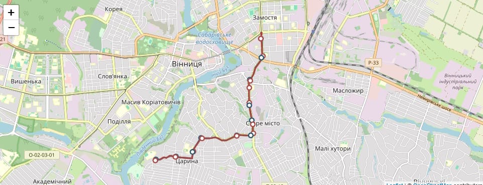 Маршрутне таксі Вінниця 1А