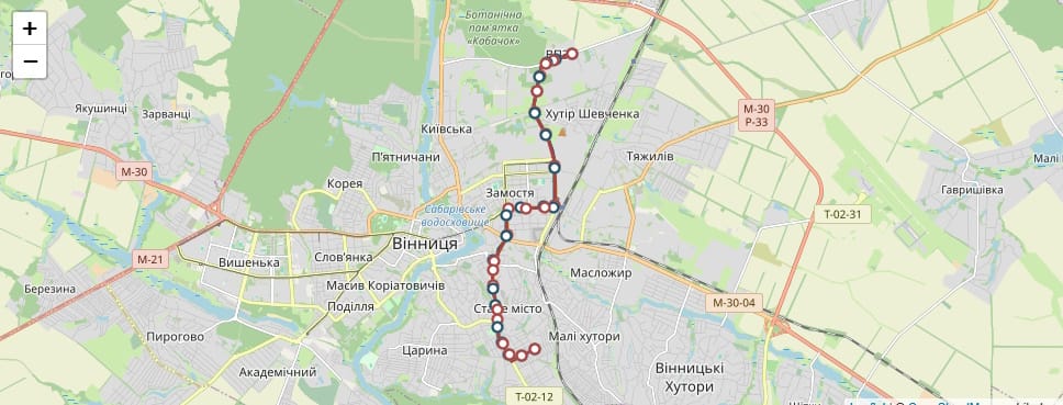 Маршрутне таксі Вінниця 2Б