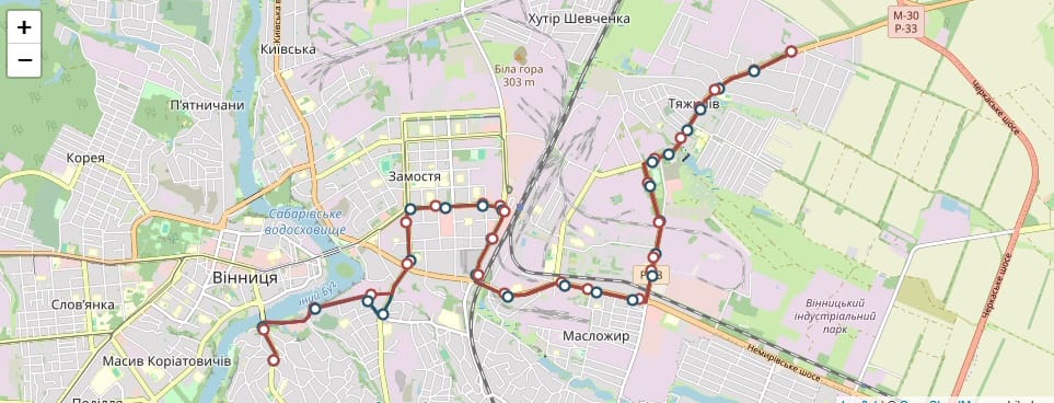 Маршрутне таксі Вінниця 3Б
