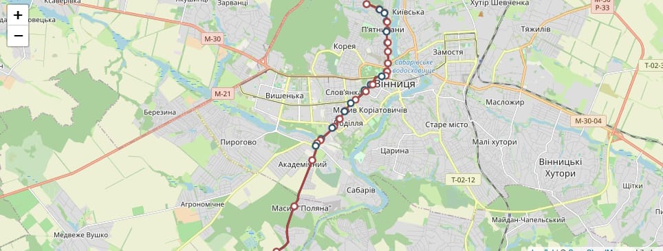 Маршрутне таксі Вінниця 5А