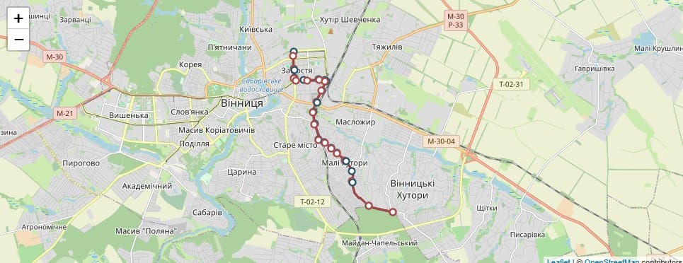 Маршрутне таксі Вінниця 8А