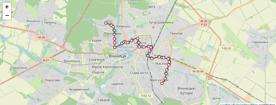 Маршрутне таксі Вінниця 8Б