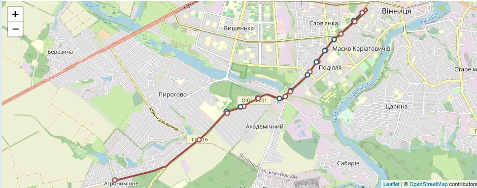 Маршрутне таксі Вінниця 10А