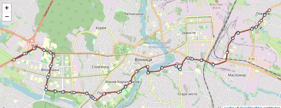 Маршрутне таксі Вінниця 17Б