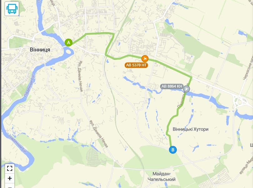 Маршрутне таксі Вінниця 19А