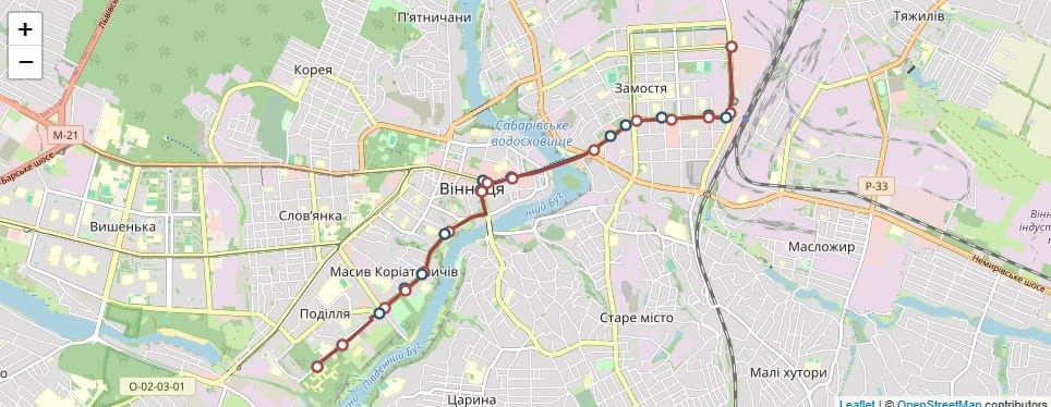 Маршрутне таксі Вінниця 22А