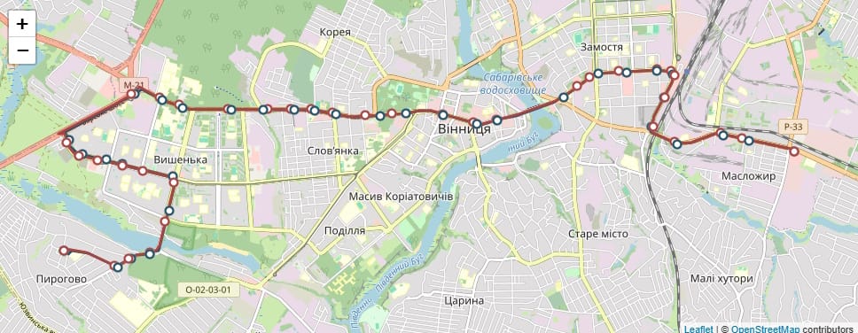 Маршрутне таксі Вінниця 29А