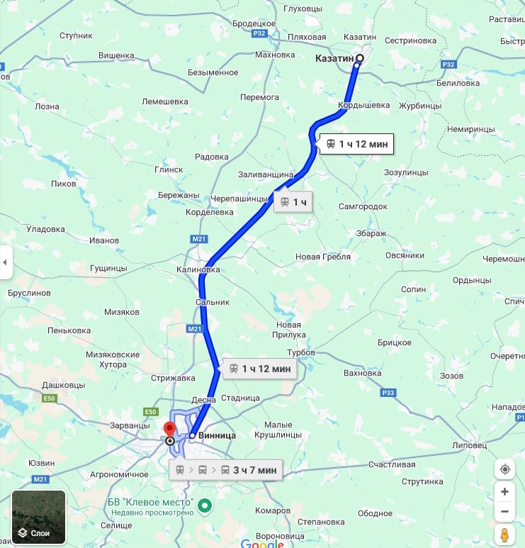 козятин - вінниця автобус