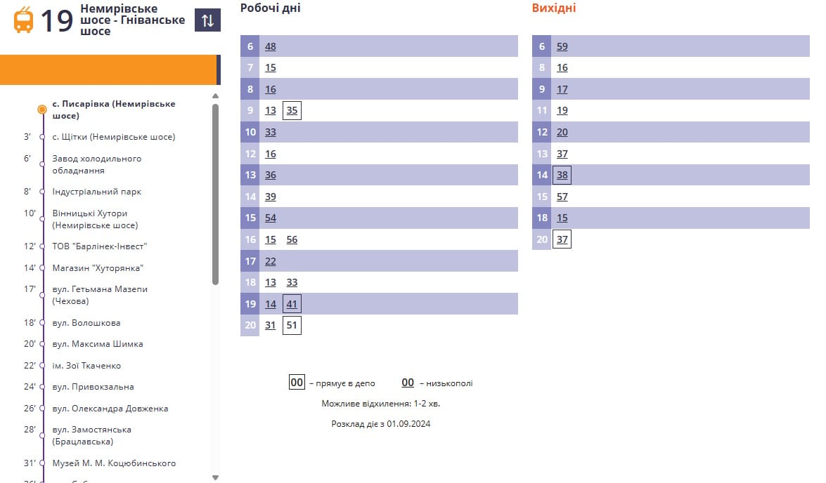 Тролейбус №19 у Вінниці