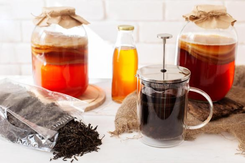 китайський чай і комбуча